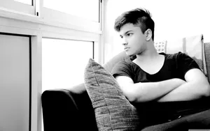 Attitude Boy In Black Shirt Wallpaper