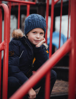 Attitude Boy In Playground Wallpaper