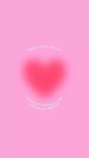 Attraction Manifestation Quote Pink Background Wallpaper