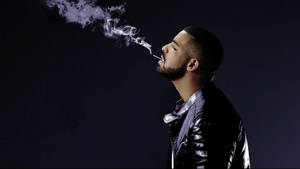 Aubrey Drake Graham Smoking Wallpaper