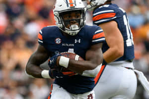 Auburn Football Player Action Shot Wallpaper