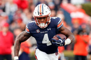 Auburn Football Player Action Shot Wallpaper