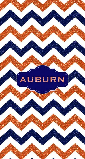 Auburn Football Zig-zag Wallpaper
