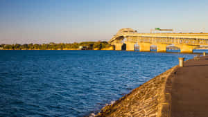 Auckland Harbour Bridge Dusk View Wallpaper