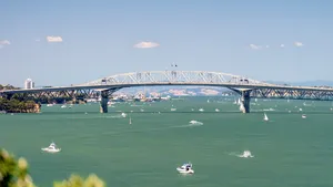 Auckland Harbour Bridge Sunny Day Wallpaper