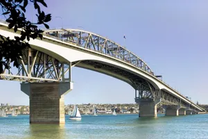 Auckland Harbour Bridge Sunny Day Wallpaper
