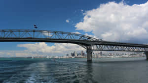 Auckland Harbour Bridgewith City Skyline Wallpaper