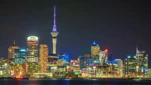 Auckland Skylineat Night Wallpaper