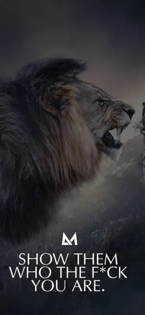 Audacious Lion Wallpaper
