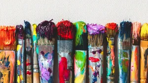 Audacious Paintbrushes Wallpaper