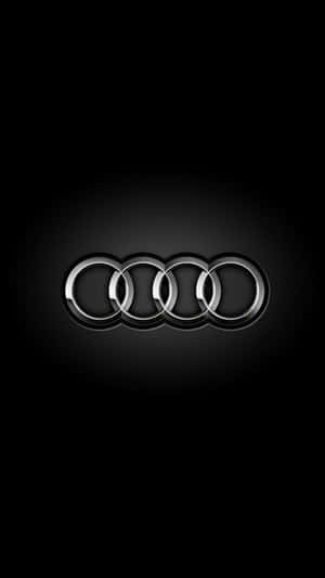 Audi Logo On Black Background Wallpaper