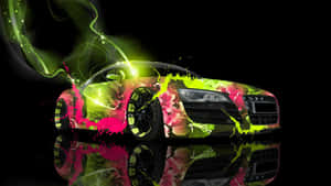 Audi R8 Cool Neon Car Wallpaper