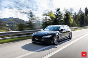 Audi Rs6 In Action Wallpaper