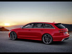 Audi Rs6 Sedan In Action Wallpaper