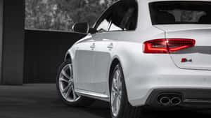 Audi S4 In Full Speed On A Highway Wallpaper