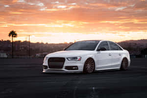 Audi S4 Speeding On The Open Road Wallpaper