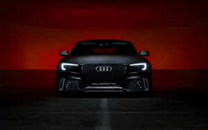 Audi S5 Speeding Down The Road Wallpaper