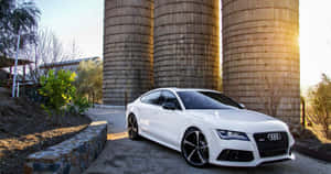 Audi S7 Sportback Cruising On A Highway Wallpaper