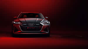 Audi Sport Red Backdrop Wallpaper