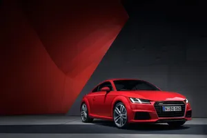 Audi Tt Sport Coupe On The Road Wallpaper