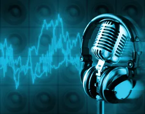 Audio Production Headphonesand Microphone Wallpaper