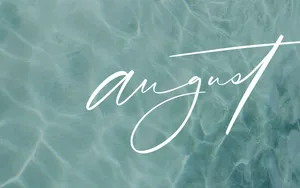 August Calm Water Background Wallpaper