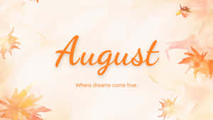 August Dreams Watercolor Background Wallpaper