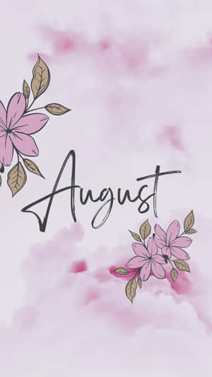 August Floral Aesthetic Wallpaper Wallpaper