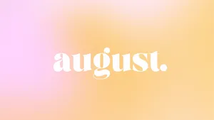 August Pastel Gradient Background Wallpaper