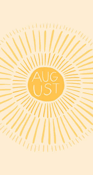 August Sunburst Aesthetic Wallpaper