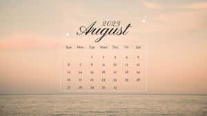 August2023 Calendar Desktop Background Wallpaper