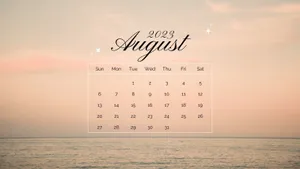 August2023 Calendar Wallpaper Wallpaper