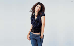 Aunt May Smiling At Home Wallpaper