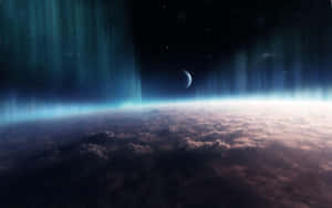 Aurora_ Above_ Clouds_ Space_ View.jpg Wallpaper