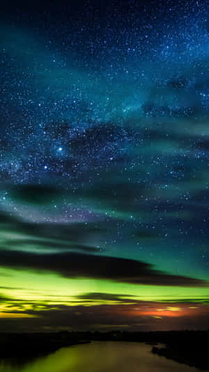 Aurora Australis Night Sky Wallpaper