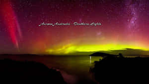 Aurora Australis Over Coastline Wallpaper