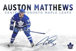 Auston Matthews Signature Wallpaper