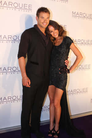 Australian Actress Sharni Vinson Radiating Elegance Wallpaper