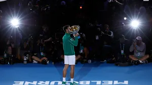 Australian Open Champion Novak With Photographers Wallpaper