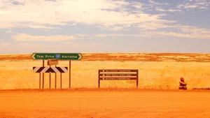 Australian Outback Road Sign Wallpaper