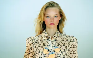 Australian Supermodel Gemma Ward Posing In A Stylish Photo Shoot Wallpaper