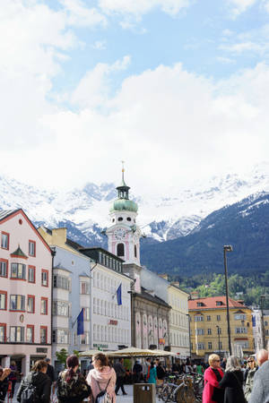 Austria Innsbrück Bell Tower Wallpaper