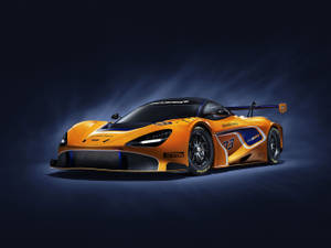 Auto Racing Dark Yellow Wallpaper