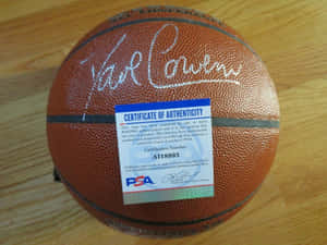 Autographed Dave Cowens Basketball 1973 Wallpaper