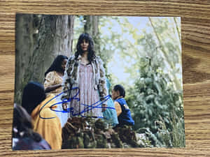 Autographed Forest Scene Photo Wallpaper