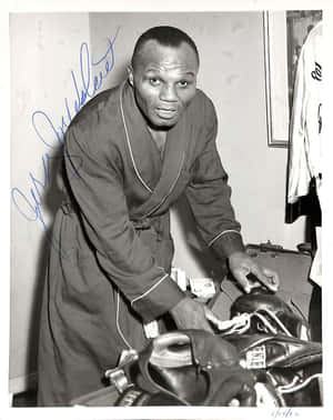 Autographed Photo Of Jersey Joe Walcott Wallpaper