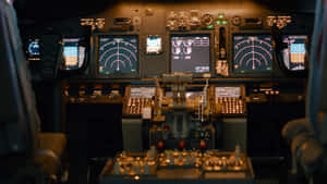 Automatic Pilot Plane Dashboard Wallpaper