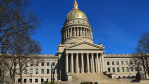 Autumn At West Virginia With The State's Capitol Building Wallpaper