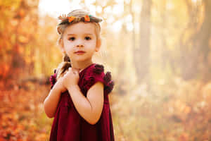 Autumn Child Portrait Wallpaper