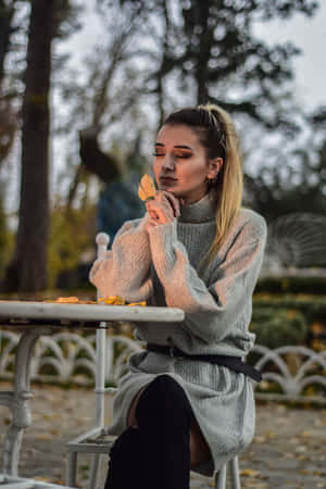 Autumn Contemplation Fashion.jpg Wallpaper